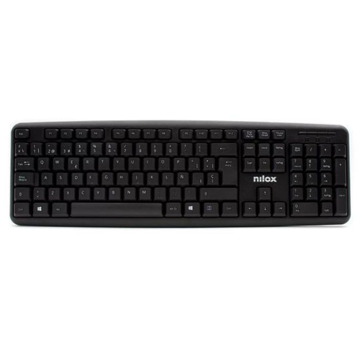 Teclado Nilox Negro Qwerty Español (20 Unidades) 1 Teclado Nilox Negro Qwerty Español (20 Unidades) 1