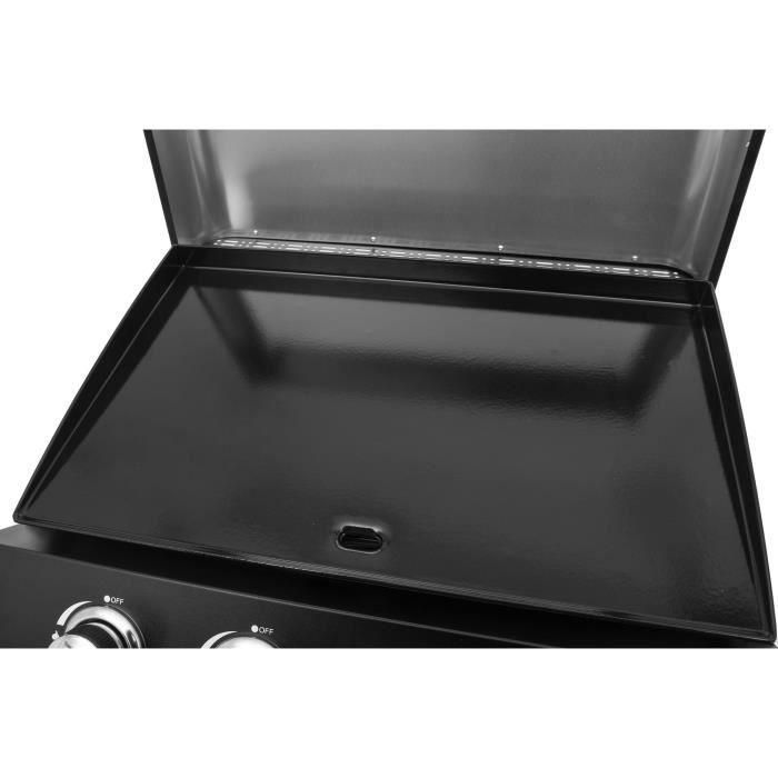 Plancha de gas - CAJA DE COCCIÓN - PALMA - 4 quemadores - 69 X 51 X 35 cm - Negra 4 Plancha de gas - CAJA DE COCCIÓN - PALMA - 4 quemadores - 69 X 51 X 35 cm - Negra 4