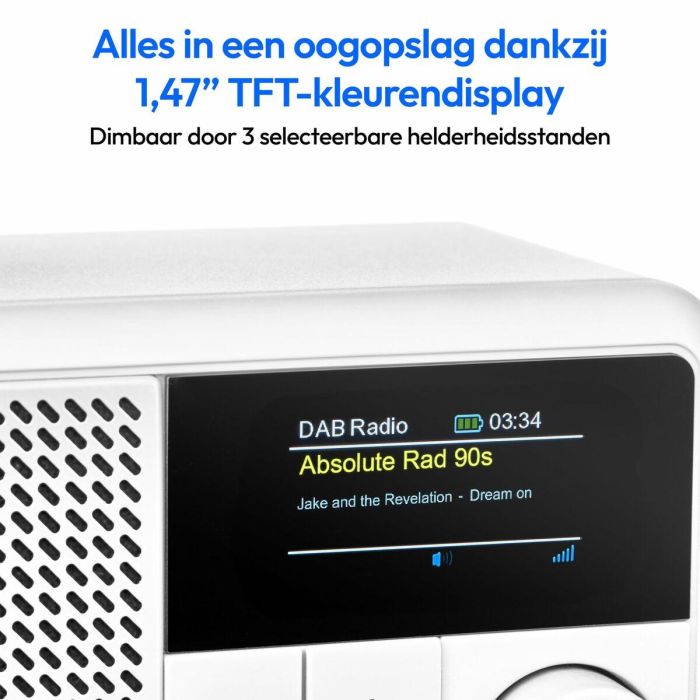 Medion AAAQH12607 Mini Radio DAB/FM Mono 2W RMS Blanco 3