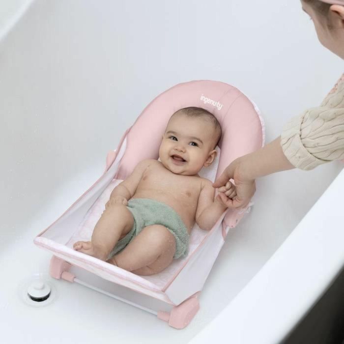 Ingenuity ING0012914171394 Asiento de baño plegable para niña, color rosa 5