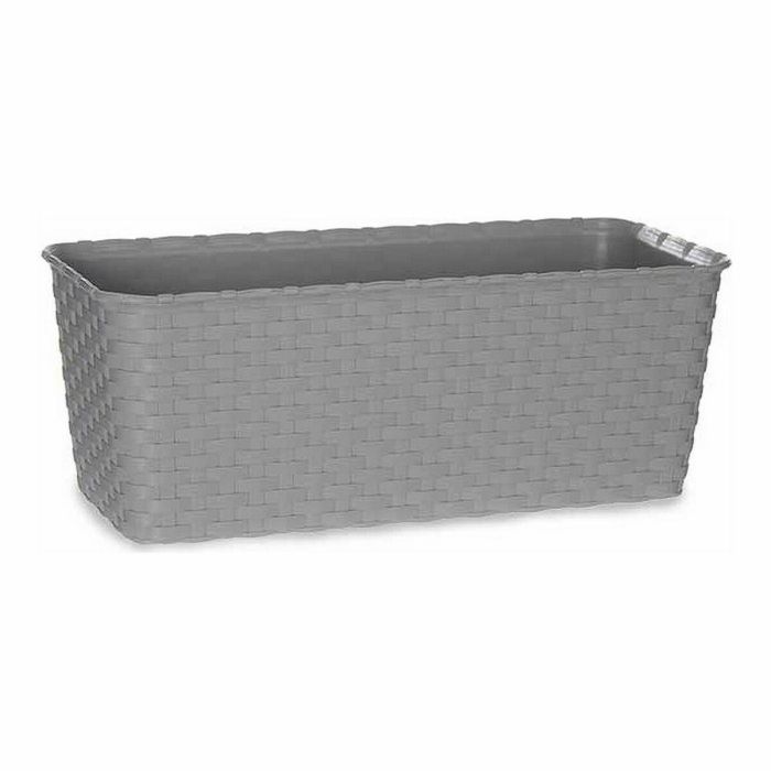 Jardinera Autorriego Stefanplast Gris Plástico 13 x 11 x 29 cm (12 Unidades) 2