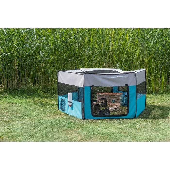 Trixie TRI4011905640556 Recinto con red/base Ø 150 × 65 cm Turquesa / Gris claro 4