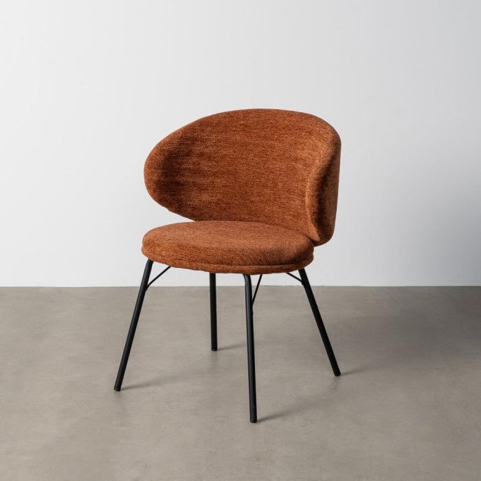 Silla Terracota Tejido-Metal Salón 57 X 53 X 75 cm