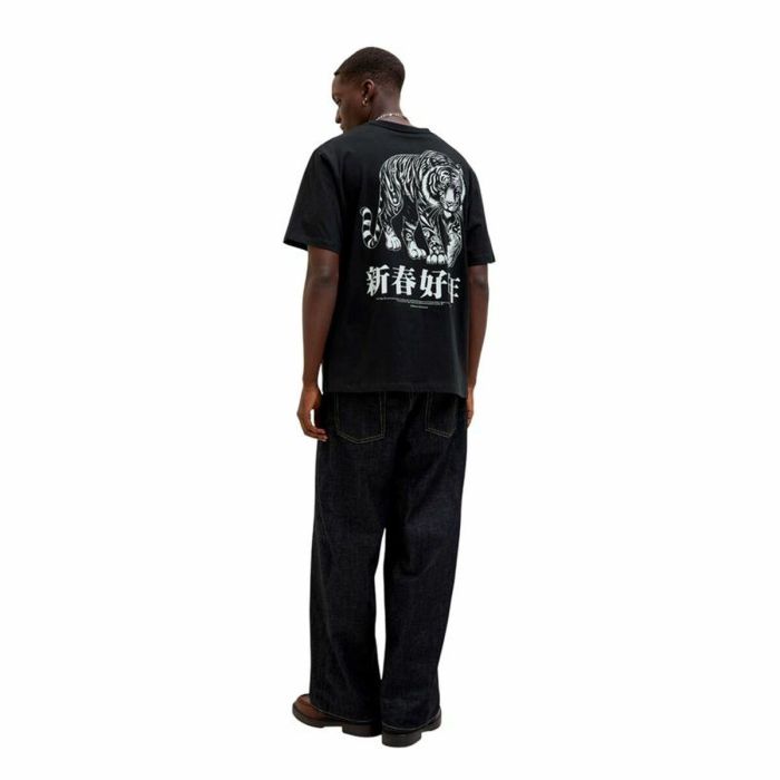 Camiseta de Manga Corta Hombre Jack & Jones Jorsnake Negro 1