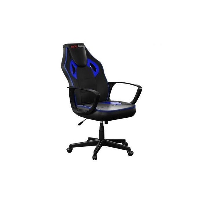 SILLA GAMER MARS GAMING MGC0BBL - REPOSACABEZAS ACOLCHADO - INCLINACIÓN Y ALTURA REGULABLES - 5 RUEDAS - HASTA 120KG - NEGRA/AZUL SILLA GAMER MARS GAMING MGC0BBL - REPOSACABEZAS ACOLCHADO - INCLINACIÓN Y ALTURA REGULABLES - 5 RUEDAS - HASTA 120KG - NEGRA/AZUL