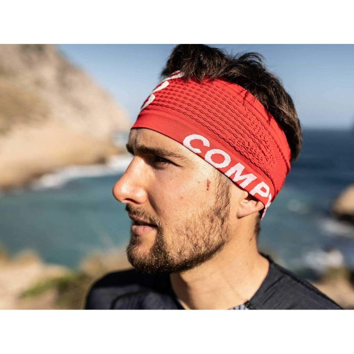 Cinta Deportiva para la Cabeza Compressport On/Off Rojo Oscuro Talla única 2