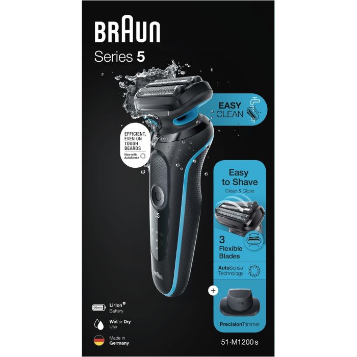 Máquina de Afeitar Braun 51-M1200s 5 Máquina de Afeitar Braun 51-M1200s 5