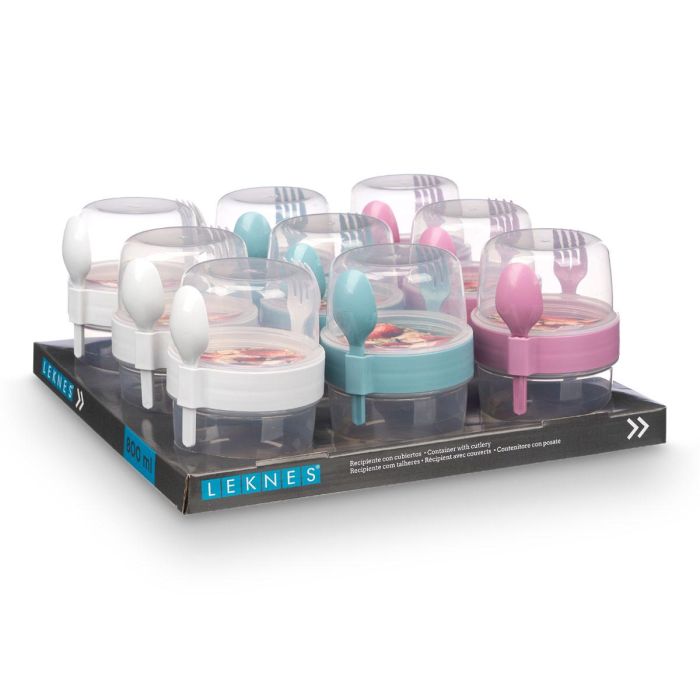 Recipiente Plastico Cubiertos 800Ml Surtidos Col Leknes 12X13CM (18 Unidades) 2 Recipiente Plastico Cubiertos 800Ml Surtidos Col Leknes 12X13CM (18 Unidades) 2