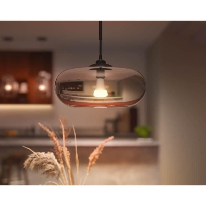 PHILIPS Hue White Ambiance - Bombilla LED conectada E27 - Equivalente a 9.5W 75W - Compatible con Bluetooth 3 PHILIPS Hue White Ambiance - Bombilla LED conectada E27 - Equivalente a 9.5W 75W - Compatible con Bluetooth 3