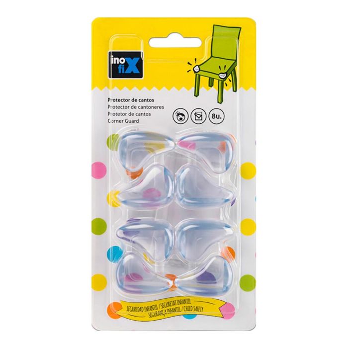 Inofix Protector cantos 5001-0-001 Transparente PVC Flexible Adhesivo (Blister 8 unid.) 1 Inofix Protector cantos 5001-0-001 Transparente PVC Flexible Adhesivo (Blister 8 unid.) 1