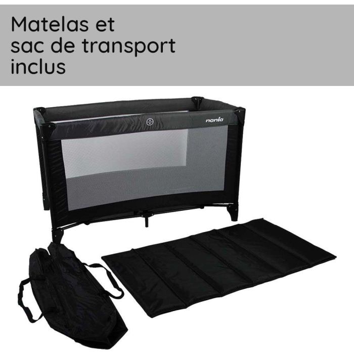 Cuna de viaje SODA de 2 niveles - Cuna de viaje con 2 alturas ajustables - Fácil de plegar - Soporta hasta 15 kg 4 Cuna de viaje SODA de 2 niveles - Cuna de viaje con 2 alturas ajustables - Fácil de plegar - Soporta hasta 15 kg 4