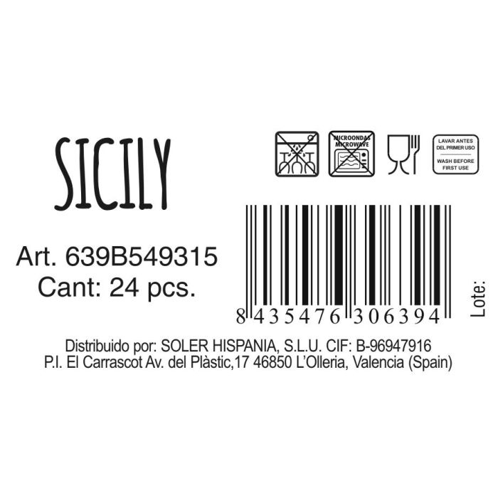 La Mediterranea Bol para Snacks Colores "Sicily" 15 cm Diámetro - Altura 4,6 cm (48 Unidades) 1