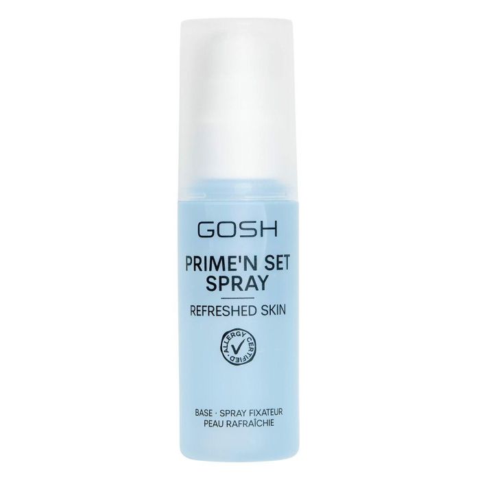 Gosh PRIME'N SET SPRAY refreshed skin Fijador de Maquillaje y Prebase Líquido Spray Duradero 50 ml para Todo Tipo de Pieles