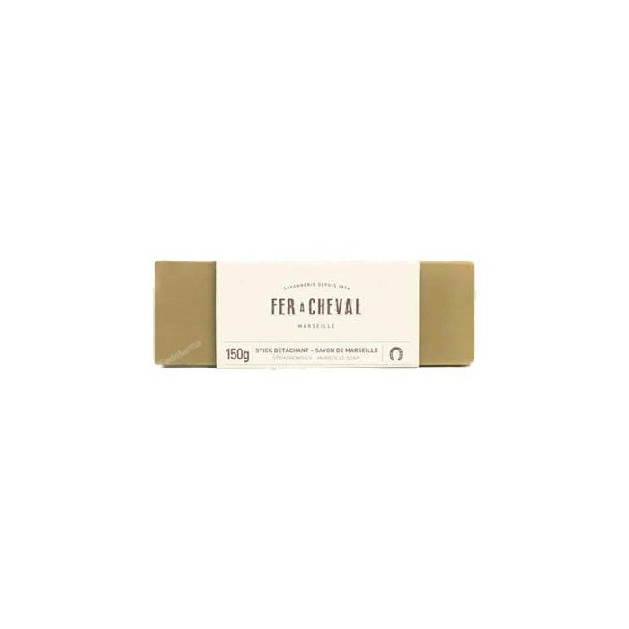 FER A CHEVAL Jabón Quitamanchas en barra de Marsella, 150g, ideal para ropa y manchas difíciles