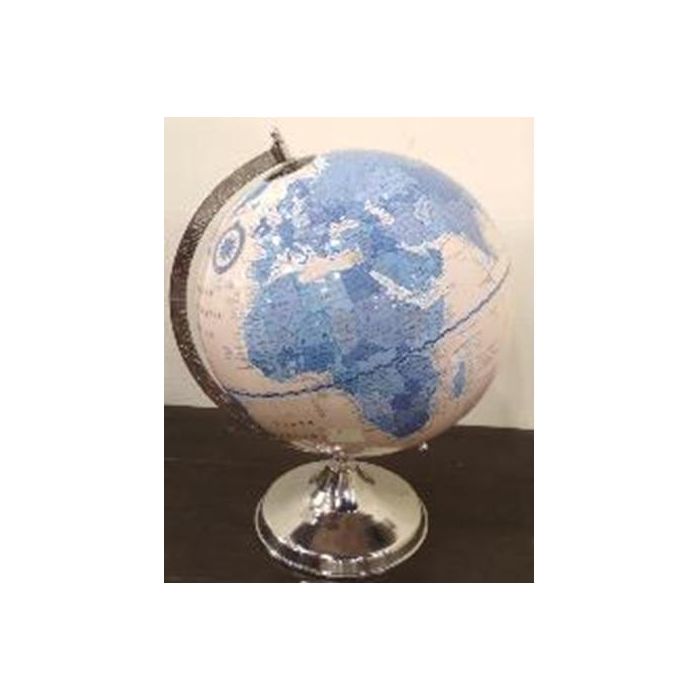 DKD Home Decor Globo Terraqueo Colonial 32 x 43 x 34 cm de Metal y Plástico (2 Unidades)