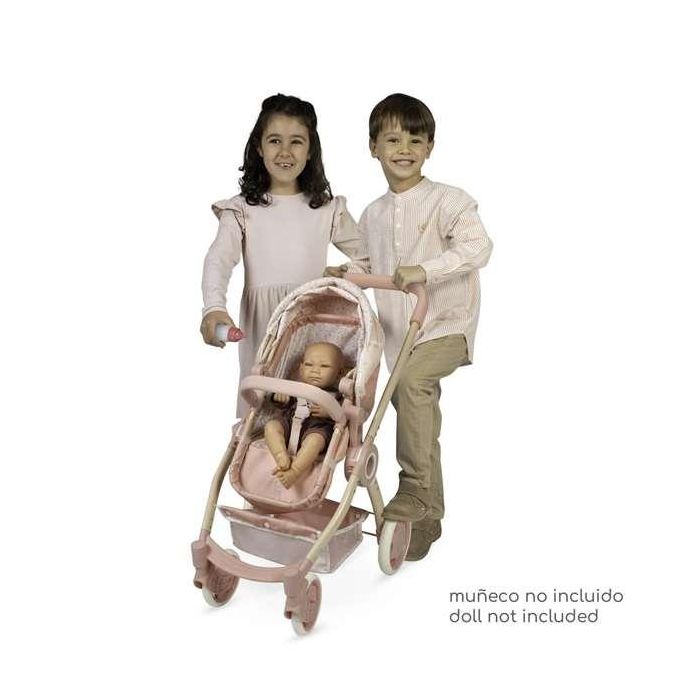 Decuevas Coche de Muñeca 3x1 Plegable con Bolso para Muñecas hasta 48 cm - Dimensiones 41x62x70 cm 3 Decuevas Coche de Muñeca 3x1 Plegable con Bolso para Muñecas hasta 48 cm - Dimensiones 41x62x70 cm 3
