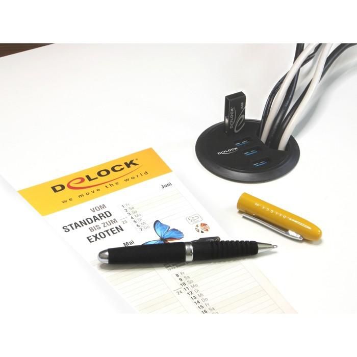 DELOCK Tisch-Hub 4 Port USB 3.0 2