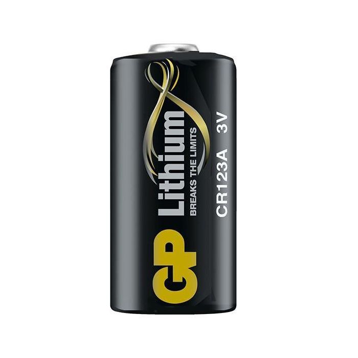 GP CR123A Pila Litio Primary Pro 1 unidad - Hasta 40% más duradera, 10 años vida útil, rendimiento extremo (-40°C a +60°C) 1