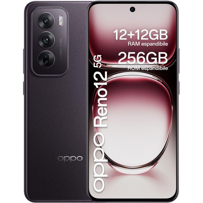 Oppo Reno12 5G Dual Sim 12GB RAM 256GB - Black Brown