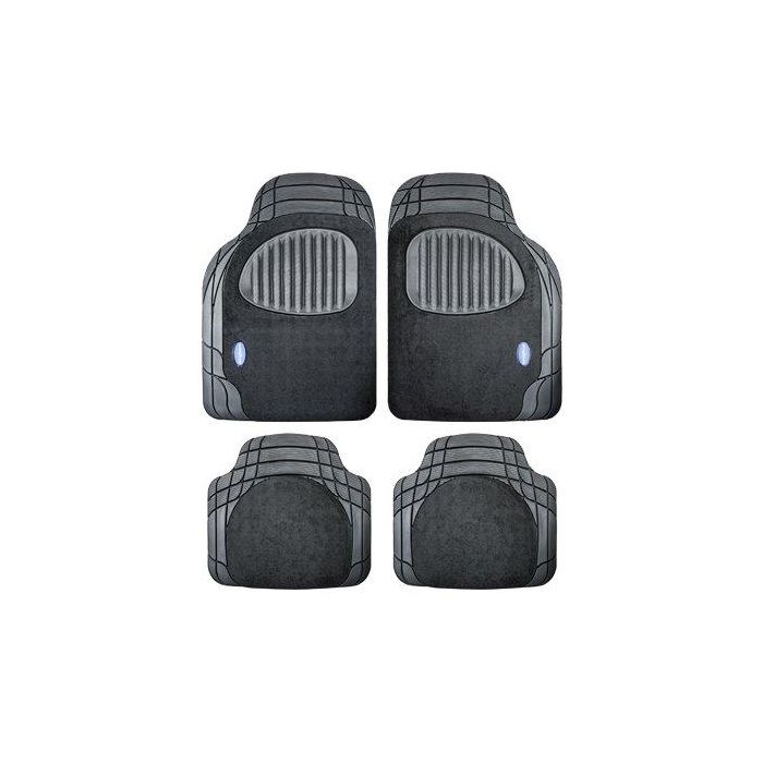 Goodyear Cs4 GOD9024 Alfombra Goma Moqueta Negra Compatible Mercedes Clase E W211/S211 2002-2009 Alta Resistencia Antideslizante 4