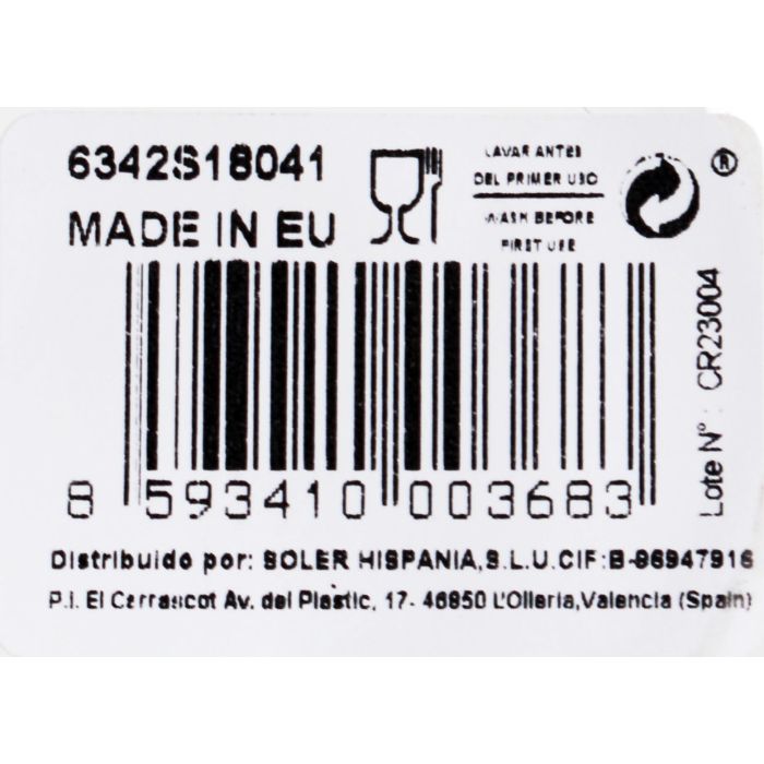 Bohemia Set de 6 Vasos de Cristal, Colección Clara, 410 cc (4 Cajas) 9