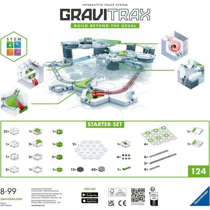 Gravitrax Starter Set 122 piezas - Circuito de canicas - 8 años - 22410 3