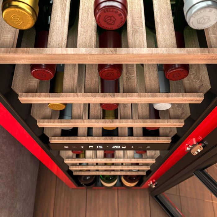 Cecotec Vinoteca 30 botellas GrandSommelier Origin Duo 30 Hit LED NoFrost 2 zonas display 8