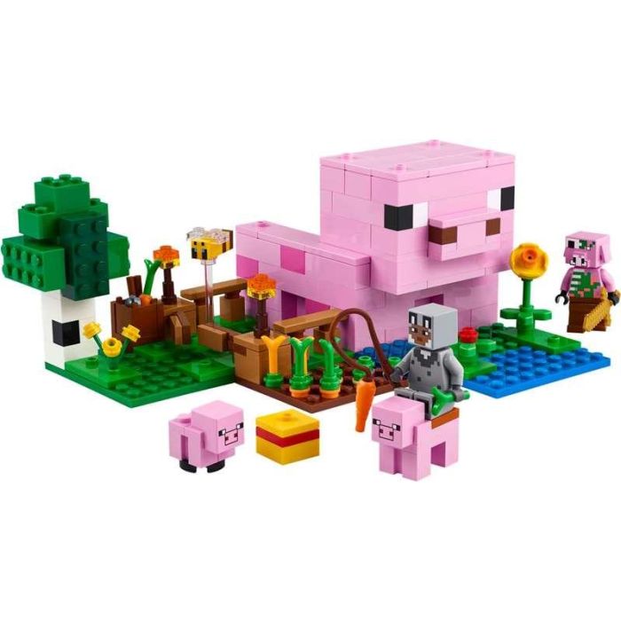 Juego de construccion la casa-cerdo bebé lego minecraft 4 Juego de construccion la casa-cerdo bebé lego minecraft 4