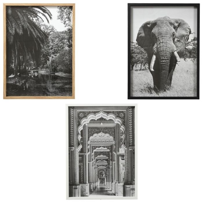 Home Deco Factory Cuadro 45x60 cm Blanco Negro Madera MDF Vidrio Papel Imágenes Blanco y Negro 2 Home Deco Factory Cuadro 45x60 cm Blanco Negro Madera MDF Vidrio Papel Imágenes Blanco y Negro 2