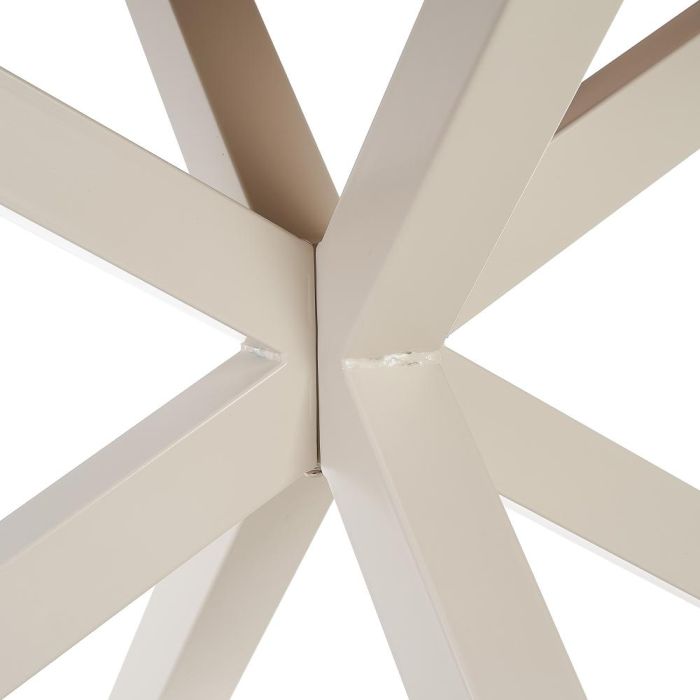 Mesa Comedor Natural-Blanco Dm-Metal 160 X 90 X 76 cm