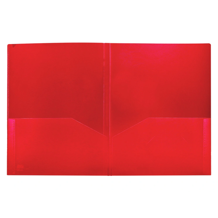 Liderpapel 45680 Carpeta Dossier Dos Bolsas Canguro Polipropileno DIN A4 Roja 8