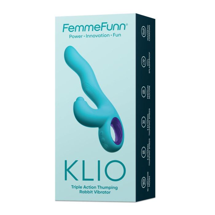 Vibrador Punto G FemmeFunn Klio Azul 5 Vibrador Punto G FemmeFunn Klio Azul 5