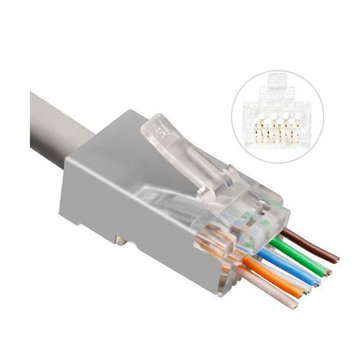 MicroConnect Conector RJ45 CAT6a FTP Easy-Connect para red, modular, simplifica terminaciones, 50 unidades 2 MicroConnect Conector RJ45 CAT6a FTP Easy-Connect para red, modular, simplifica terminaciones, 50 unidades 2