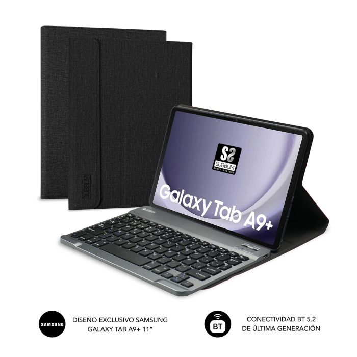 Funda con Teclado Subblim KeyTab Pro BT para Tablets Samsung Galaxy A9+/ Negra 1 Funda con Teclado Subblim KeyTab Pro BT para Tablets Samsung Galaxy A9+/ Negra 1