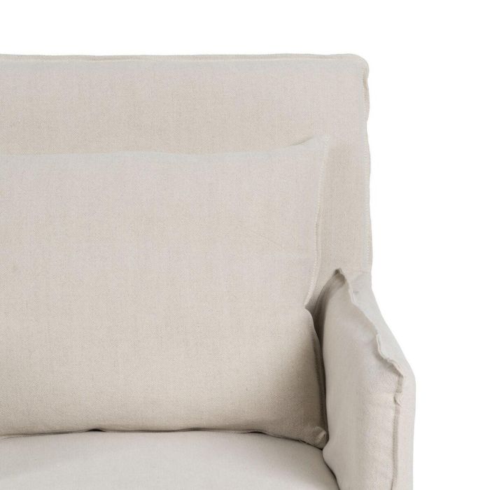 Sillón Crema Pluma Madera de pino Foam 75 x 76 x 90,5 cm 5