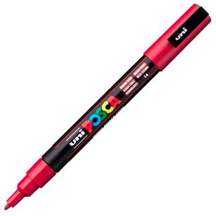 Rotulador POSCA PC-3M Rojo Oscuro (6 Unidades) 1