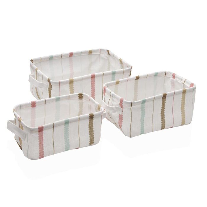 Juego de Cestas Versa Textil 18 x 14 x 28 cm 28 x 18 x 14 cm 0 Juego de Cestas Versa Textil 18 x 14 x 28 cm 28 x 18 x 14 cm 0