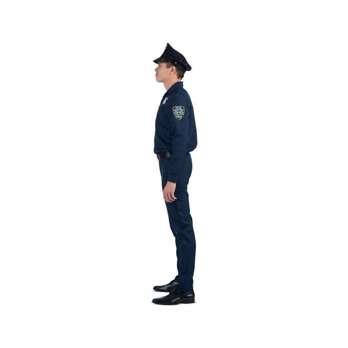 Disfraz policía gorra, camisa, pantalón y cinturón con pistolera talla XXL 1 Disfraz policía gorra, camisa, pantalón y cinturón con pistolera talla XXL 1