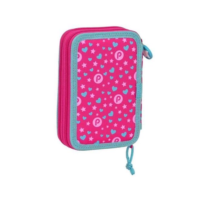 Plumier Doble Pinypon Azul Rosa 12.5 x 19.5 x 4 cm (28 piezas) 2 Plumier Doble Pinypon Azul Rosa 12.5 x 19.5 x 4 cm (28 piezas) 2