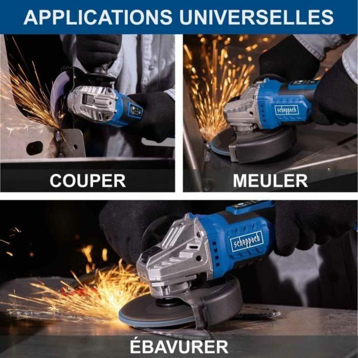 Scheppach Amoladora Angular sin Escobillas 20V IXES 125 mm BC-AG125-X sin Batería ni Cargador 3 Scheppach Amoladora Angular sin Escobillas 20V IXES 125 mm BC-AG125-X sin Batería ni Cargador 3