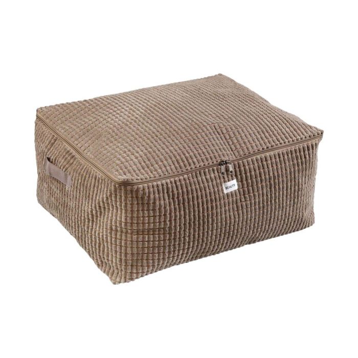Caja de Almacenaje Versa Corduroy 40 x 25 x 50 cm Caqui 2 Caja de Almacenaje Versa Corduroy 40 x 25 x 50 cm Caqui 2