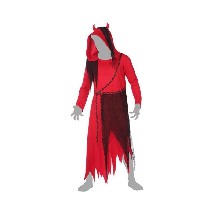 Disfraz Demonio Hombre Adulto Rojo XXL 2