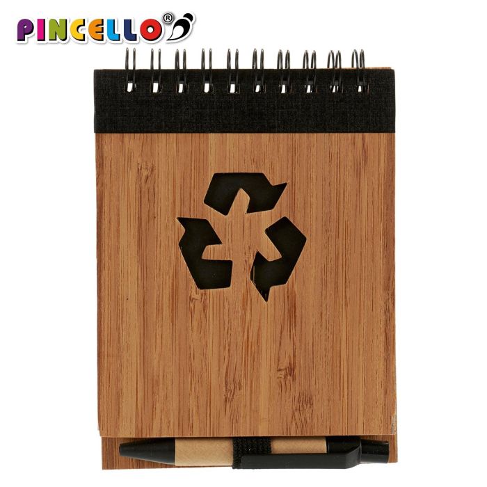Libreta Bambu Recicl Y Boli 10X13Cm Surtidos Pincello (48 Unidades) 1 Libreta Bambu Recicl Y Boli 10X13Cm Surtidos Pincello (48 Unidades) 1