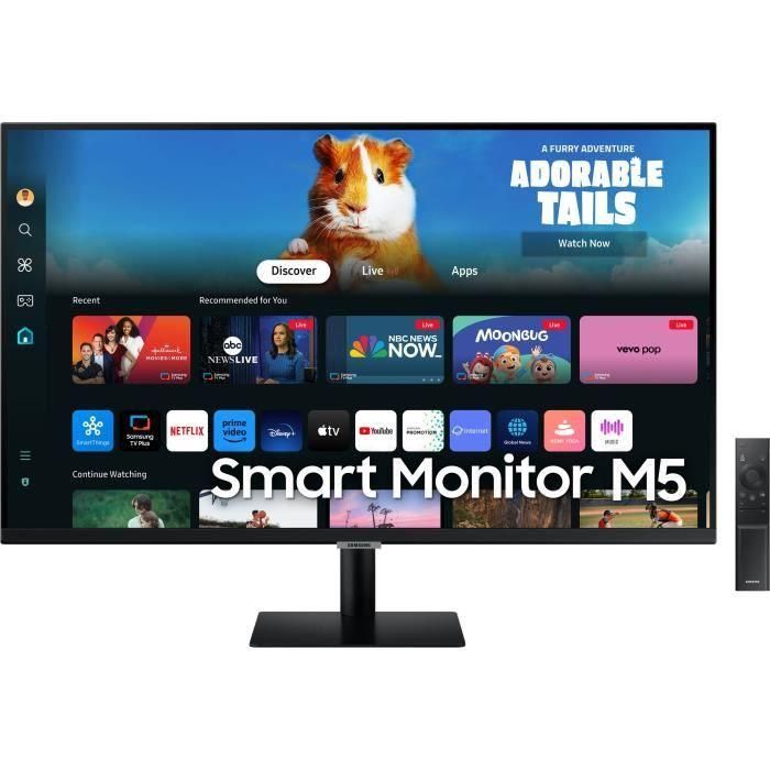 Samsung Smart Monitor S32DM500EU 32" Full HD Monitor con Smart TV y Multimedia Negro