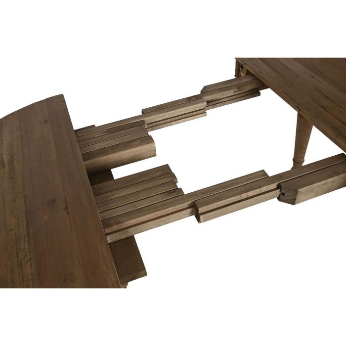 Mesa de Comedor Home ESPRIT Natural Abeto 100 x 100 x 78 cm 3