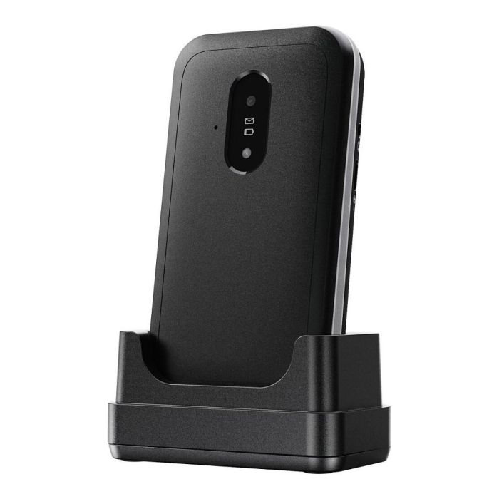 Doro Leva E22 LTE - Teléfono Móvil Básico con Concha, Pantalla 2.8", Cámara 0.3 MP, 4G, Batería 1150 mAh, Negro y Blanco