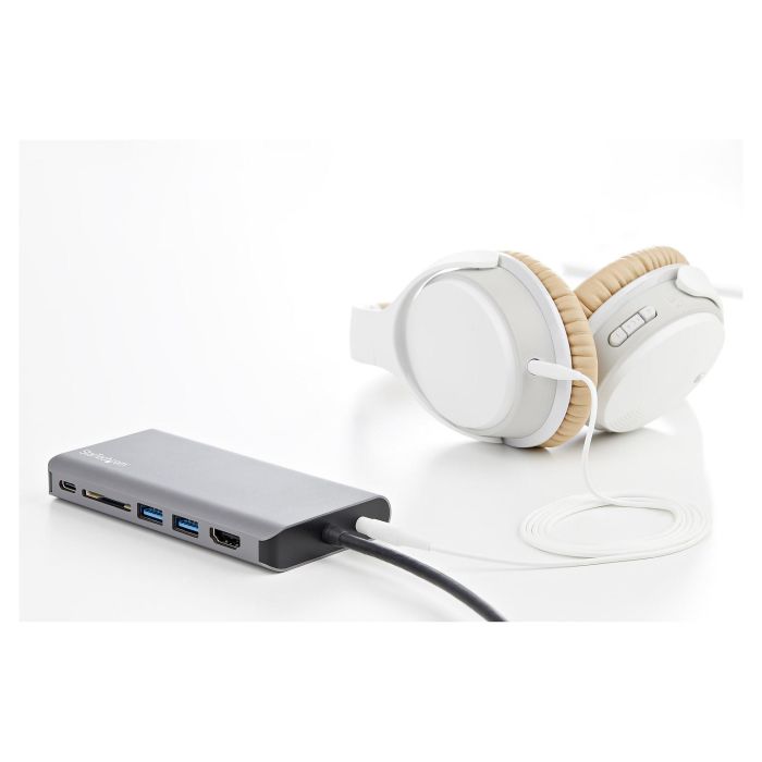 Startechcom Docking Station USB Tipo C, Adaptador Multipuertos HDMI 4K / VGA, Ethernet, SD, 2xUSB-A, 1xUSB-C PD 100W 9