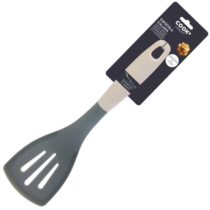 Cook Concept Espátula Calada 32,8x9,8 cm Resistente al Calor Antirayaduras Ideal para Voltear y Servir Alimentos 1