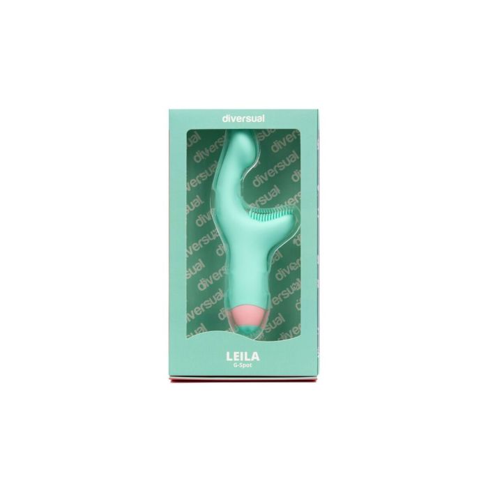 Vibrador Doble Estimulación Diversual Verde Claro 6