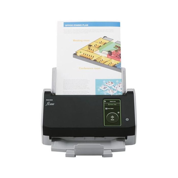 Ricoh fi-8040 Escáner de Documentos ADF Dúplex 40 ppm/80 ipm LAN USB 3.2 con Pantalla Táctil 50 Hojas 27